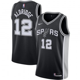 San Antonio Spurs LaMarcus Aldridge 12 Nike 2020-2021 Icon Edition Miesten Pelipaidat Swingman
